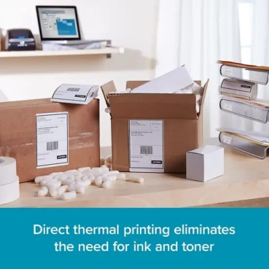 Dymo Labels LabelWriter 6"Wx4"H 20 RL/PK White 2050829 image {3}