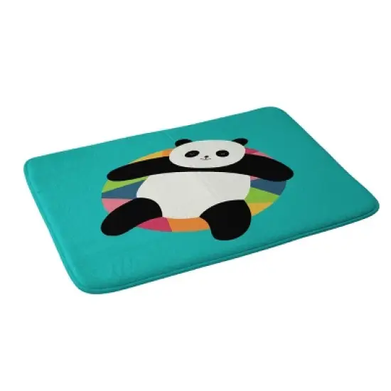 Deny Designs Andy Westface Chillin Memory Foam Machine Washable Kids' Bath Mat image {1}