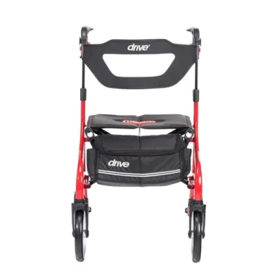 Drive Medical Nitro Sprint Rollator - Tall, Folding, Adjustable Height - Red image {2}