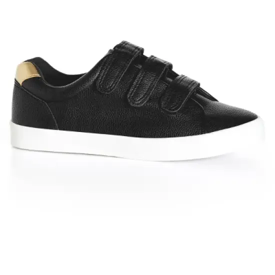 Women's WIDE FIT Sue Leisure Shoe - black | EVANS image {1}