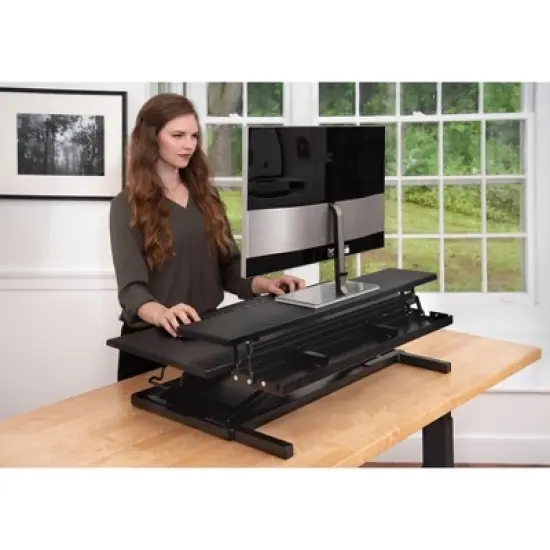 Stand Up Desk Store AirRise Adjustable Height Standing Desk Converter Monitor Stand image {6}