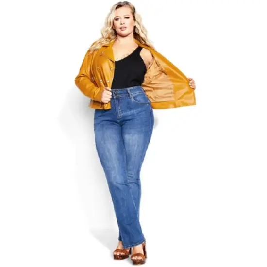 Women's Plus Size Megan Jacket - caramel | CITY CHIC image {3}
