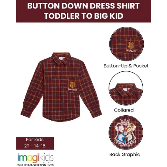 Harry Potter Flannel Button Down Dress Shirt Toddler image {4}
