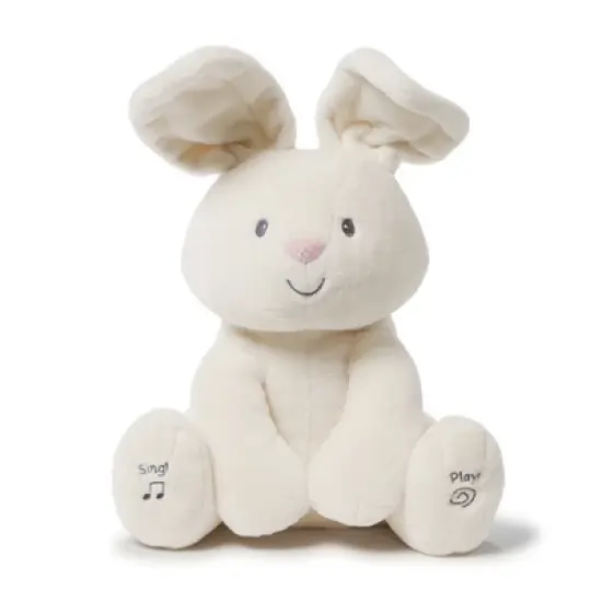 Baby GUND Flora the Bunny Animated Plush, Singing Stuffed Animal Toy for Ages 0 and Up, Cream, 12" image {8}