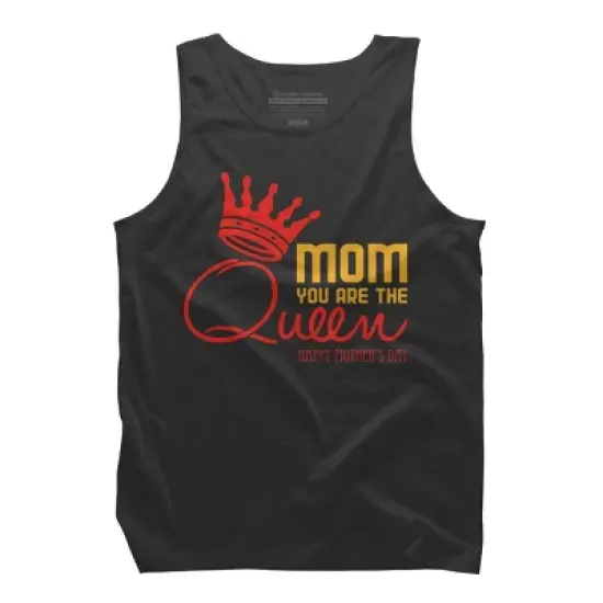 Men's Design By Humans Mother's Day Mom You Are The Queen By tmsarts Tank Top image {5}