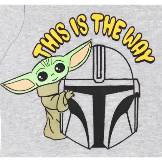 Star Wars The Mandalorian Baby Yoda Toddler Boys Fleece Fleece Hoodie & Pants Set Gray/Black  image {2}