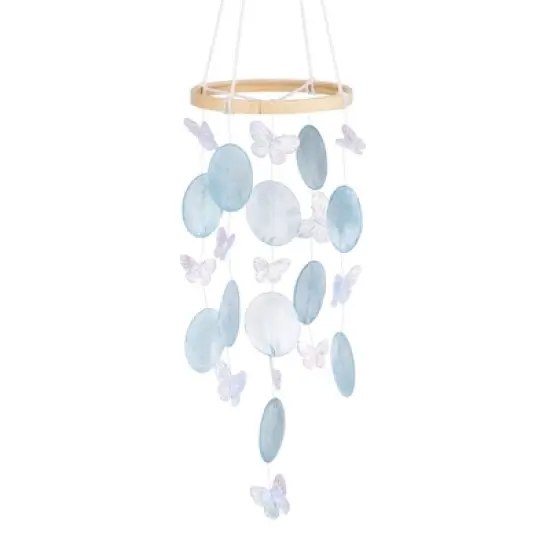 Unique Bargains Handcrafted Coastal-inspired Durable Decorative Wind Chime 4.7" x 13.8" Blue 1 Pc image {6}