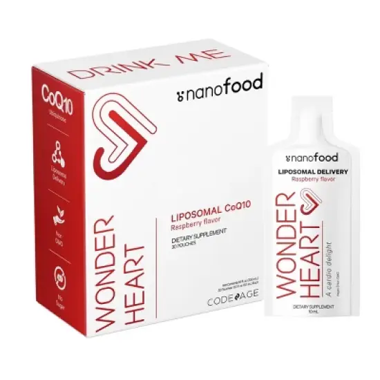 Codeage Nanofood Wonder Heart Liquid CoQ10, Liposomal Ubiquinone Supplement - 30ct image {14}