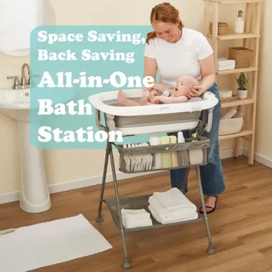 Primo SquishSplash - Collapsible Bath and Folding Bath Stand image {2}