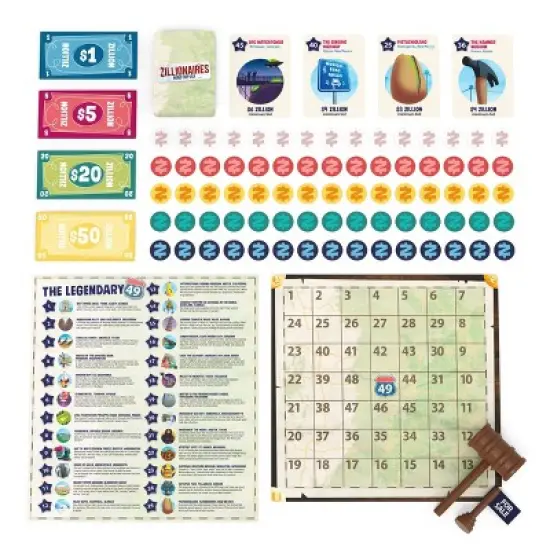 Big Potato Zillionaires Road Trip USA Board Game image {3}