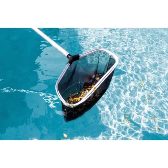 Poolmaster Heavy Duty Leaf Rake with Double Mesh Net image {1}