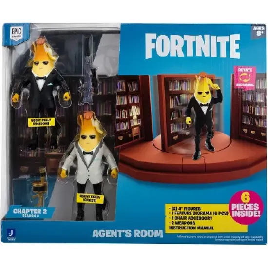 Jazwares, Inc. Fortnite Agent's Room Playset with Agent Peely Figures image {1}