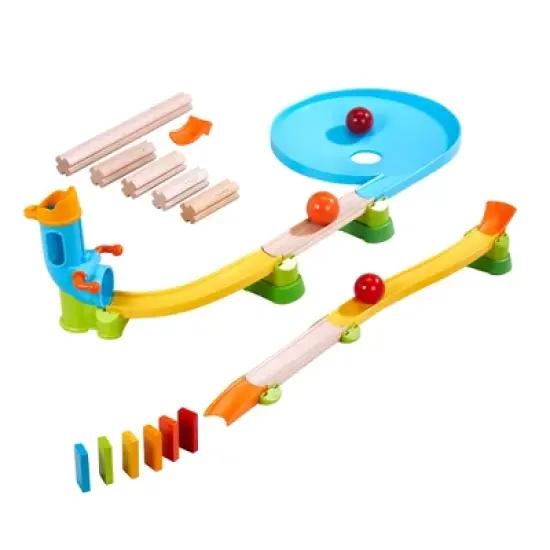 HABA Kullerbu Traffic Jam Ball Track 33 Piece Set with Funnel image {1}