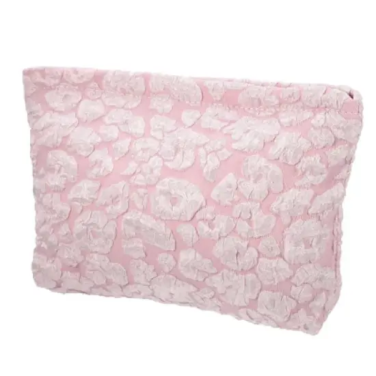 Unique Bargains Canvas Portable Bubble Cloud Zipper Makeup Bag 1 Pc image {8}