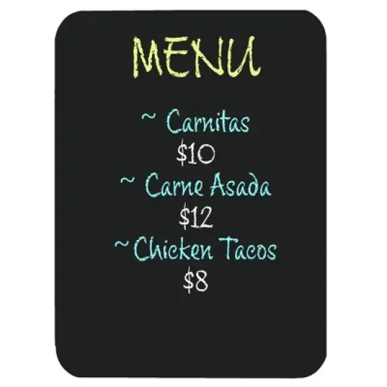 Flipside Products Chalk Board, Black, 18" x 24" image {1}