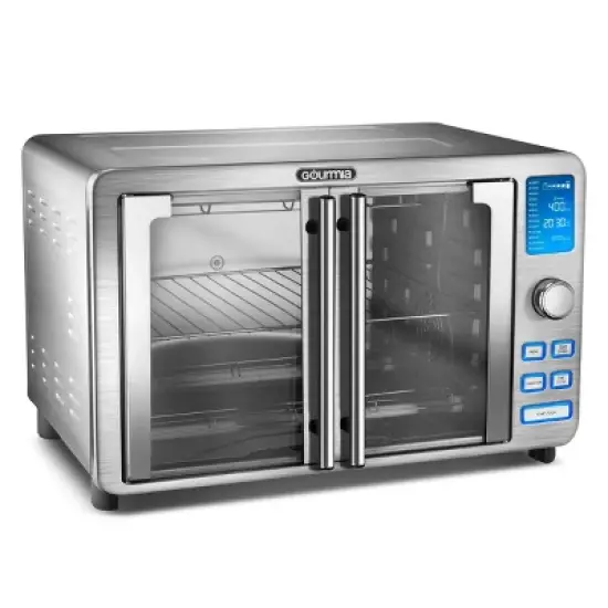 Gourmia 9-Slice Digital Air Fryer Oven with 14 One-Touch Cooking Functions and Auto French Doors: Convection Toaster Oven image {3}