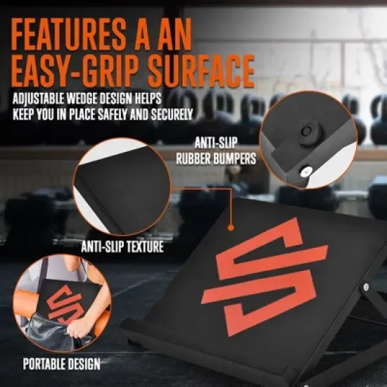 SQUATZ Steel Slant Board and Calf Stretcher - Black image {4}