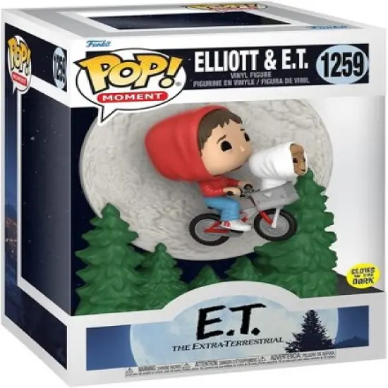 Funko Pop! Moment: E.T. The Extra-Terrestrial - Elliot and E.T. Flying image {1}