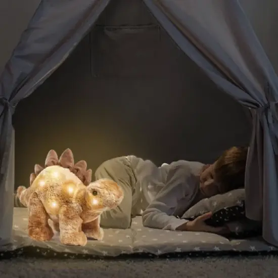 FAO Schwarz 12" Stegosaurus LED Plush with Sound image {1}