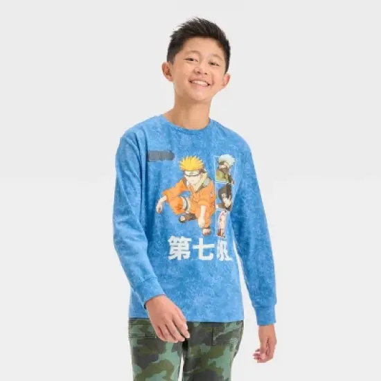 Boys' Naruto Long Sleeve Graphic T-Shirt - art class&trade; Blue image {3}