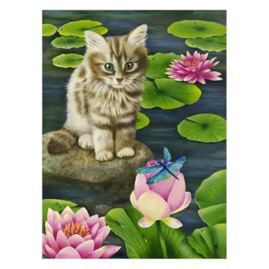 Wuundentoy Gold Edition: Lilly Pad Pond Jigsaw Puzzle - 300pc image {1}