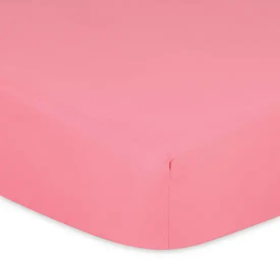 The Peanutshell Fitted Crib Sheets - Pink Floral Punch - 4pk image {4}
