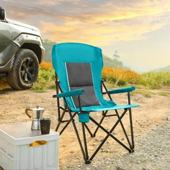 KWPZQEB Folding Camping Chairs, Portable Chair with Cup Holder and Carry Bag, Portable Collapsible Chair for Beach, Lawn, Outdoor Sports image {9}