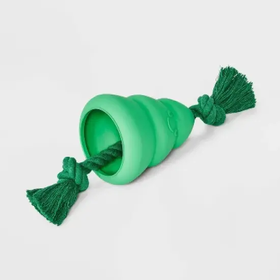 3.25" Rubber Christmas Tree Dog Rope Plush Toy - Boots & Barkley&trade; image {2}