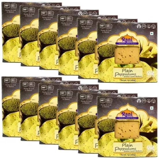 Rani Brand Authentic Indian Foods | Pappadums Plain Papad image {7}