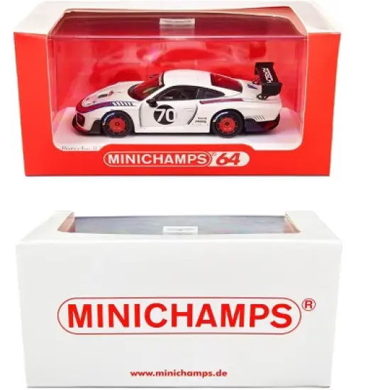 2018 Porsche 935/19 #70 "Martini Racing" White with Graphics 1/64 Diecast Model Car by Minichamps image {2}
