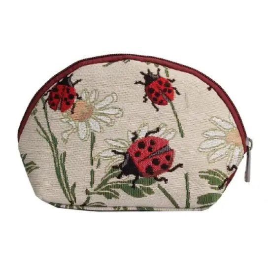 Signare USA Ladybug Red Cosmetic Bag/ Makeup Bag image {6}