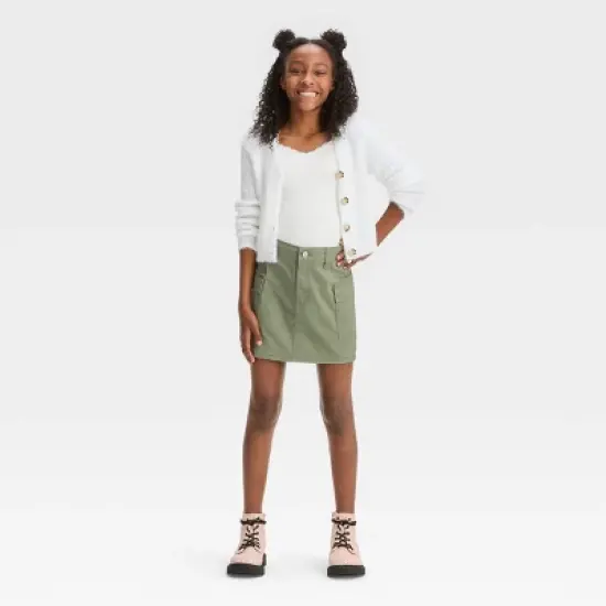 Girls' Twill Cargo Skirt - art class&trade; image {2}