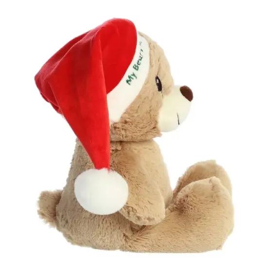 Aurora Medium My Beary 1st Christmas Precious Moments Festive Stuffed Animal Brown 12" image {2}