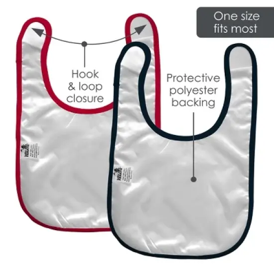 Baby Fanatic Officially Licensed Unisex Baby Bibs 2 Pack - NFL Houston Texans image {2}