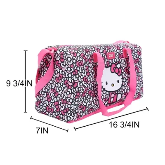 Hello Kitty Bows All-Over Print 5-Piece Duffel Bag Set image {1}