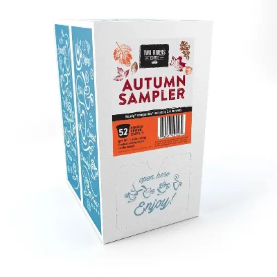 Two Rivers Coffee Autumn Flavored Coffee Sampler,Keurig 2.0,Variety Pack,52 Ct image {1}