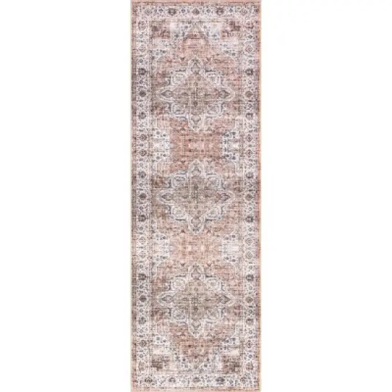 nuLOOM Ama Persian Stain-Resistant Machine Washable Area Rug image {9}