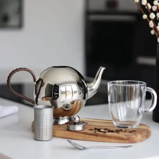 Nick Munro Spheres Tea Infuser Large Wicker Handle image {1}