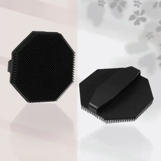 Unique Bargains Shower Silicone Body Scrubber 3 Pcs image {1}