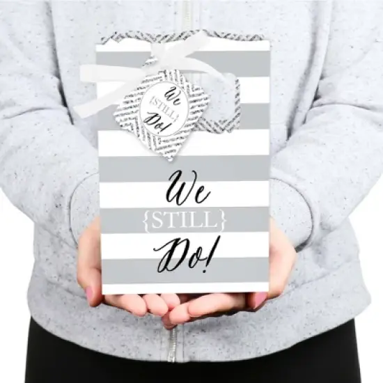 Big Dot of Happiness We Still Do - Wedding Anniversary Party Favor Boxes - Set of 12 image {3}