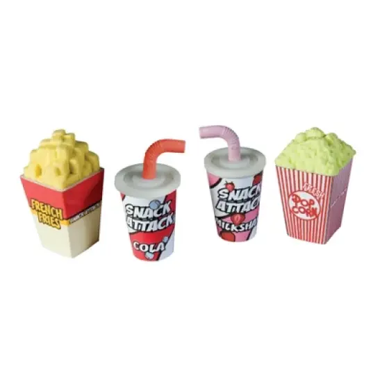 Geddes Snack Attack Scented Pencil Sharpeners and Erasers - 24 per box image {4}