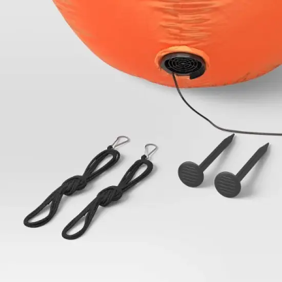 3.5' Double Stacked Jack Airblown Inflatable Halloween Decoration Orange - Hyde and EEK! Boutique&trade; image {3}