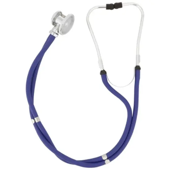 McKesson Adult Blue Pocket Reusable Aneroid / Stethoscope Set 2-Tubes 01-768-641-11ARBGM 1 per Box image {3}