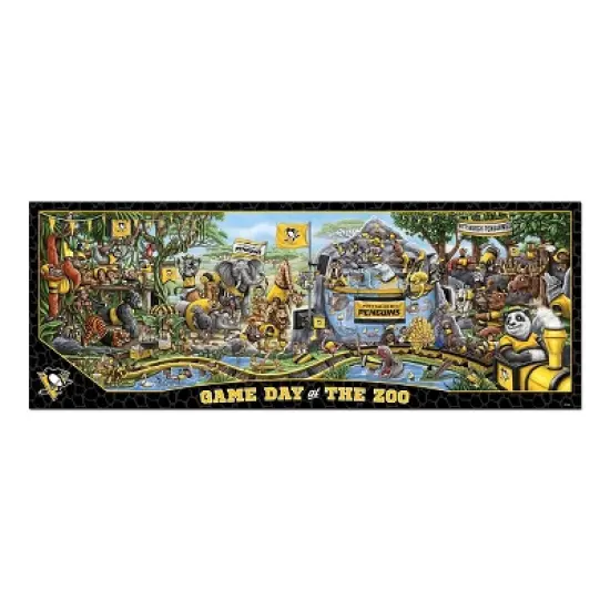 NHL Pittsburgh Penguins Game Day At The Zoo Puzzle - 500pc image {2}