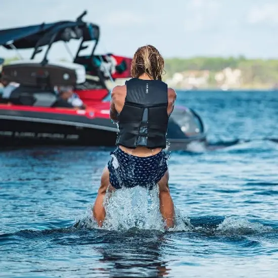 O'Brien Watersports Men's Comfortable Breathable Flex V-Back Lightweight Safety Life Jacket, Yellow and Black, Size Large image {4}