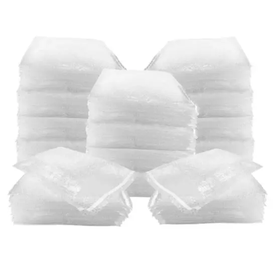 UOFFICE Pack of 350 Clear Bubble Out Bags 8" x 11.5" Self-Sealing Envelopes image {2}