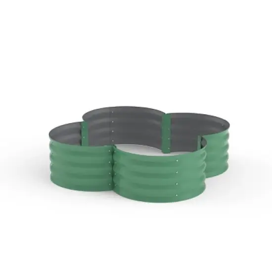 TROPOW 2-Pack Galvanized Raised Garden Bed, Outdoor Planter Box with Open Base for Herbs, Veggies & Flowers image {2}