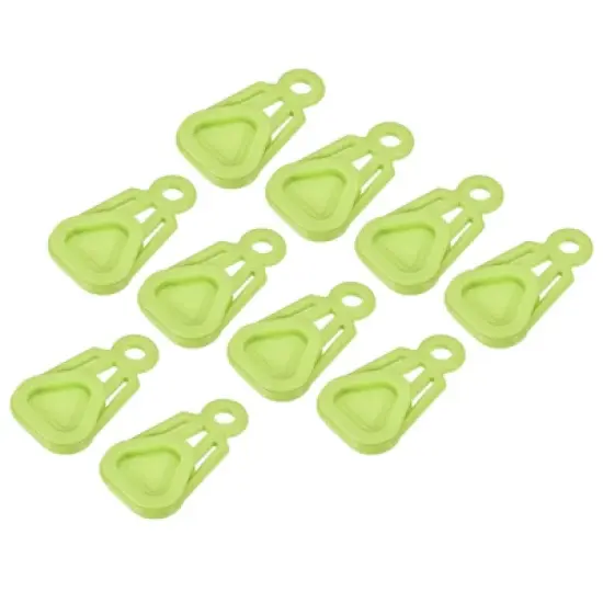 Unique Bargains Tent Clips Plastic Triangle Movable Snaps for Outdoor Camping Awning Banner Cover 10 Pcs image {7}