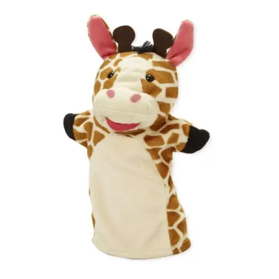 Melissa & Doug Zoo Friends Hand Puppets 4pk - Elephant, Giraffe, Tiger, and Monkey image {4}