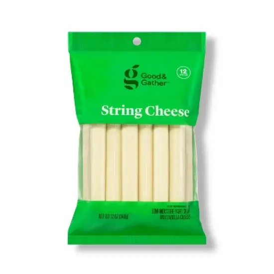Low-Moisture Part-Skim Mozzarella String Cheese - 12oz/12ct - Good & Gather&trade; image {4}